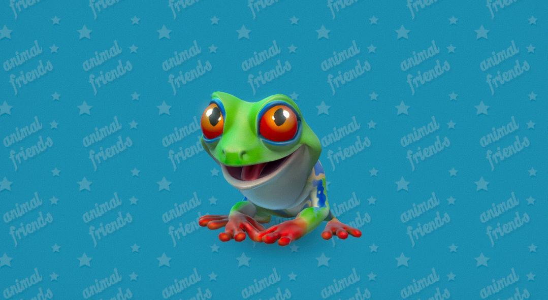 Wild Animal Friends 3D model_17