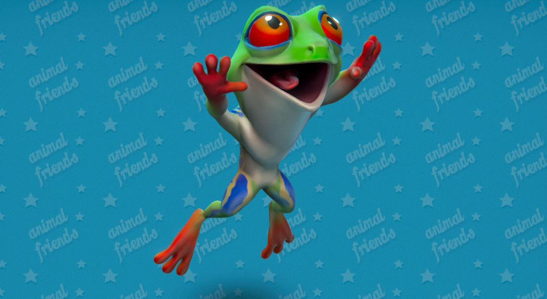 Wild Animal Friends 3D model_21