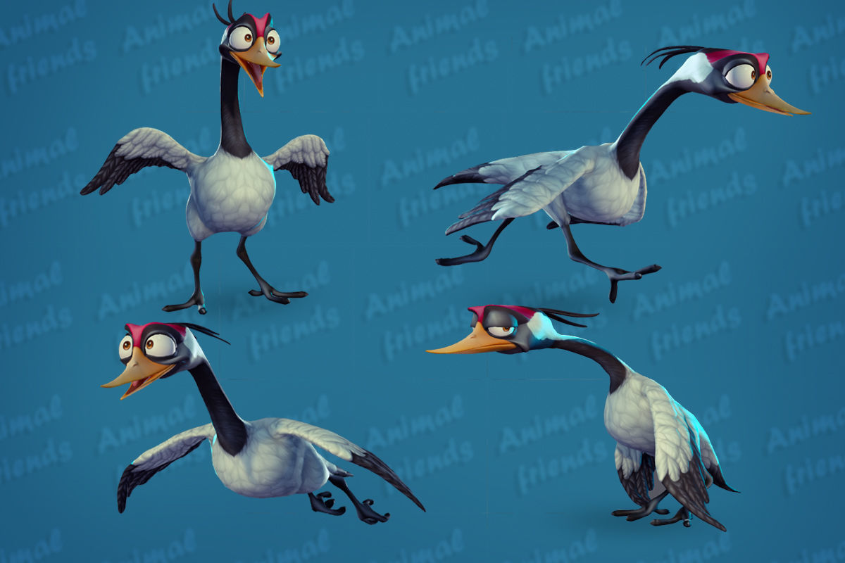 Wild Animal Friends 3D model_4