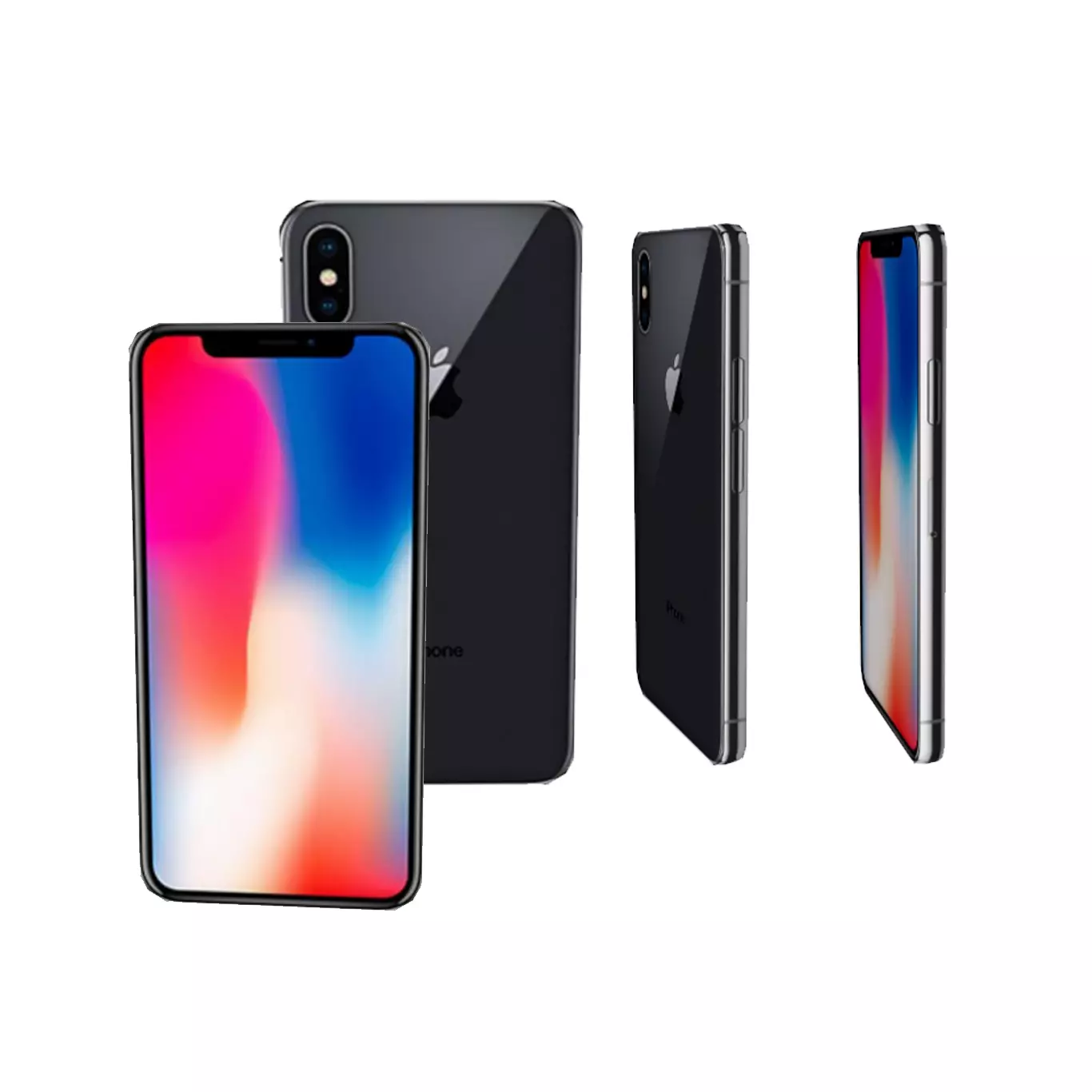 iPhone X ULTRA LOW POLY Low-poly 3D model