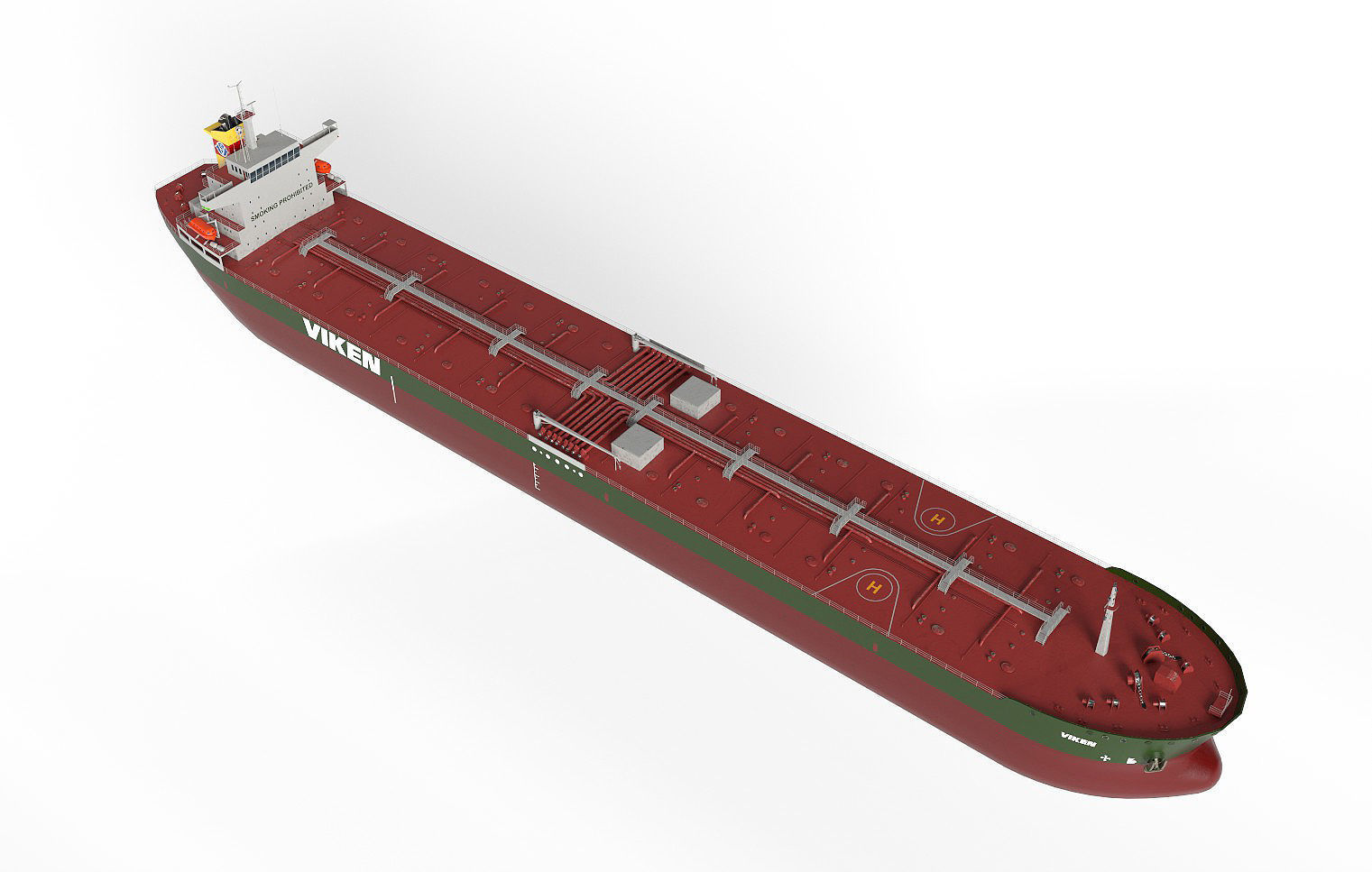 Tanker Panamax Low-poly 3D model_2
