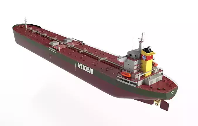 Tanker Panamax  Low-poly 3D model