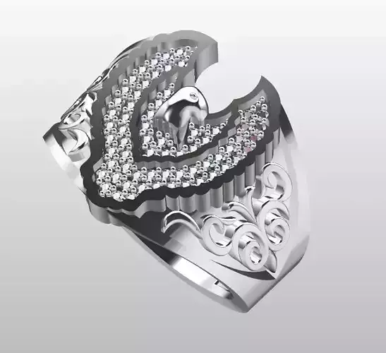 Eagle ring 3D print model
