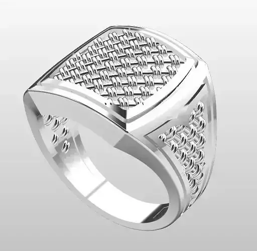 Men Silver Ring  3D print model