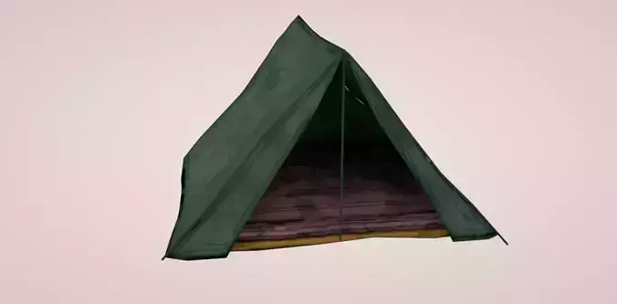 Tent Low-poly Cartoon 