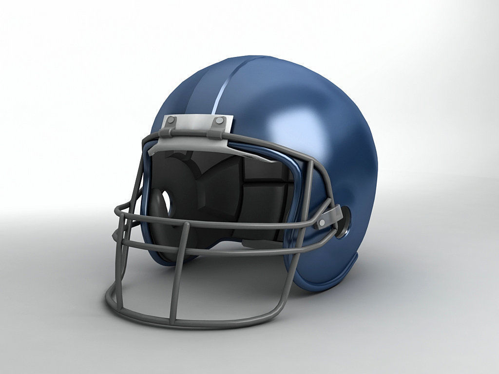 Football Helmet 3D model_1