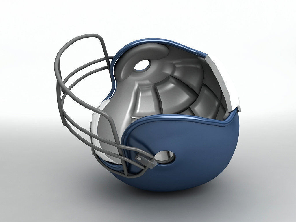 Football Helmet 3D model_2