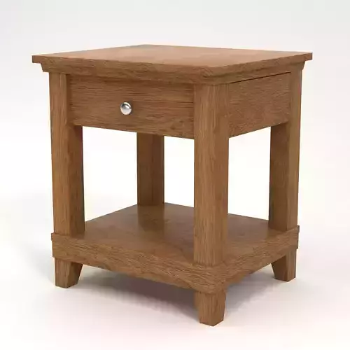 Nightstand end table with drawer