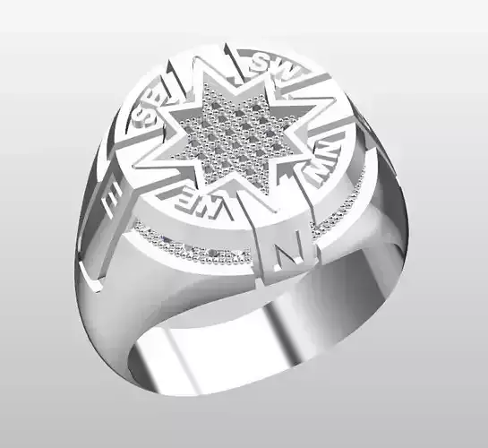 STAR ring  3D print model