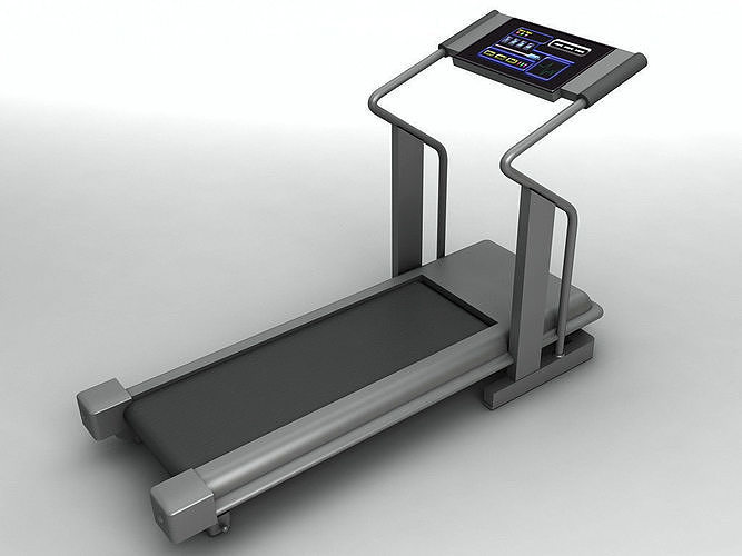 Treadmill tread machine Low-poly 3D model