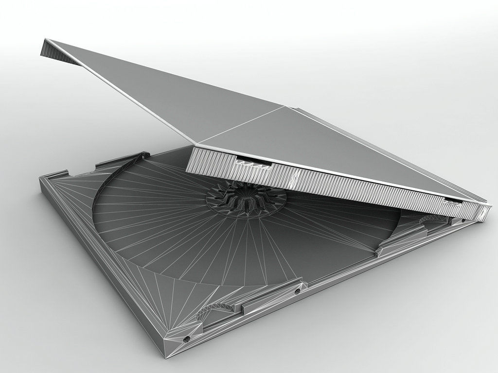 CD DVD Jewel Case Low-poly 3D model_1