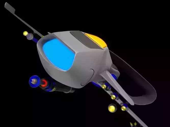 The Avenger UAV Fiction Military Drone 3D model