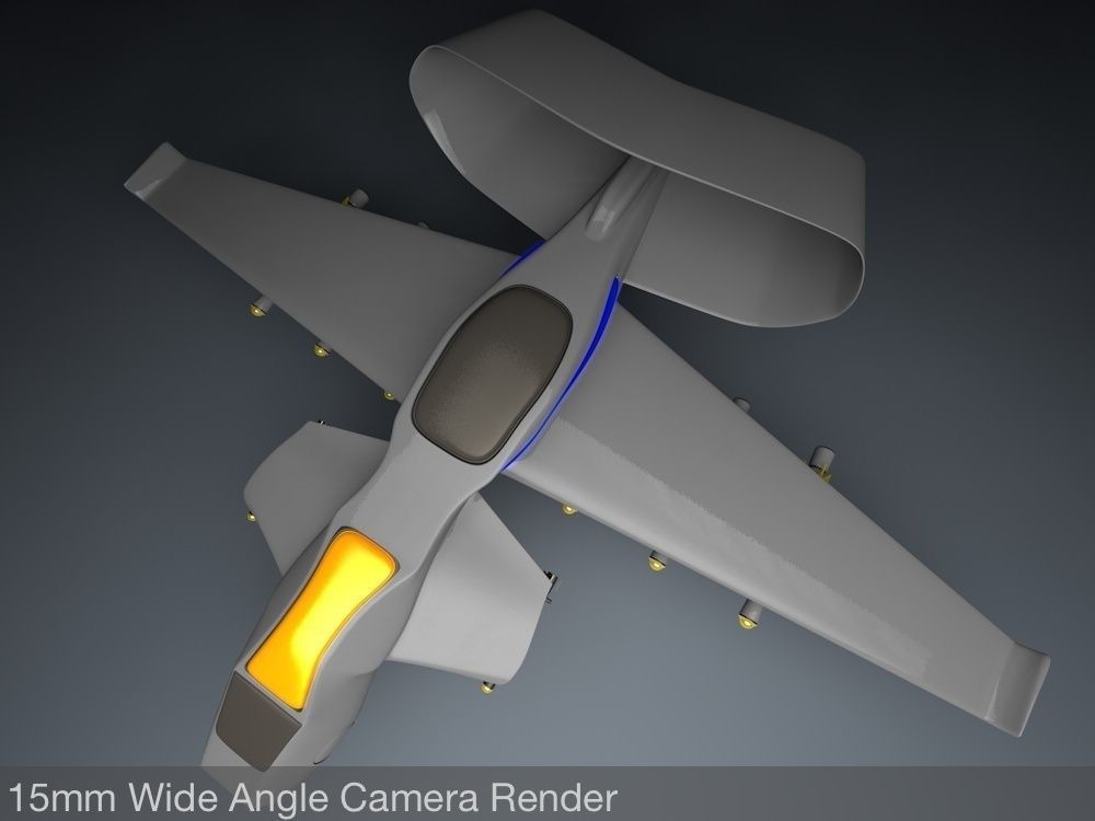 The Avenger UAV Fiction Military Drone 3D model_2