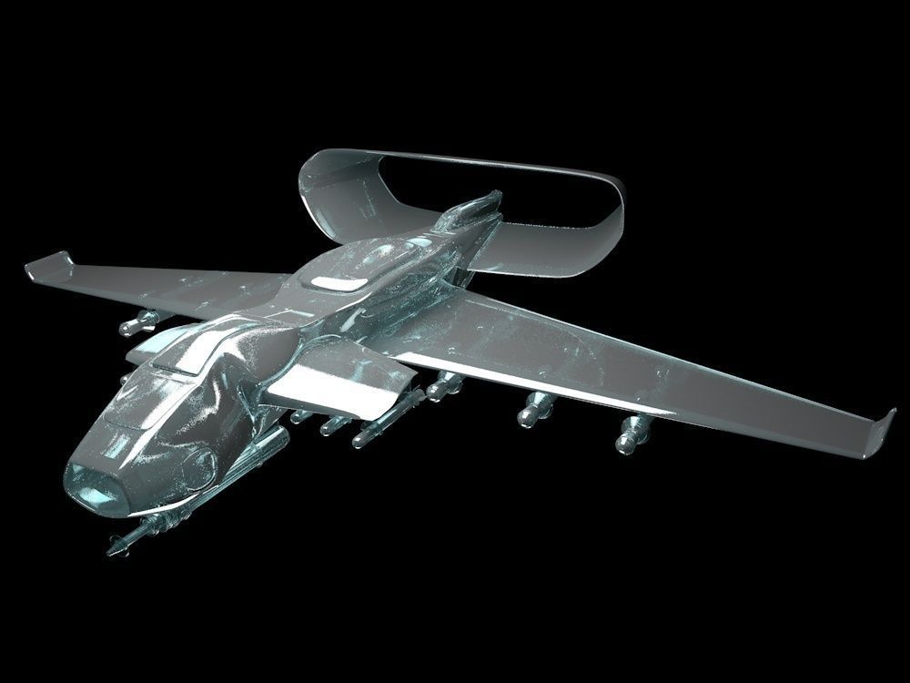 The Avenger UAV Fiction Military Drone 3D model_21
