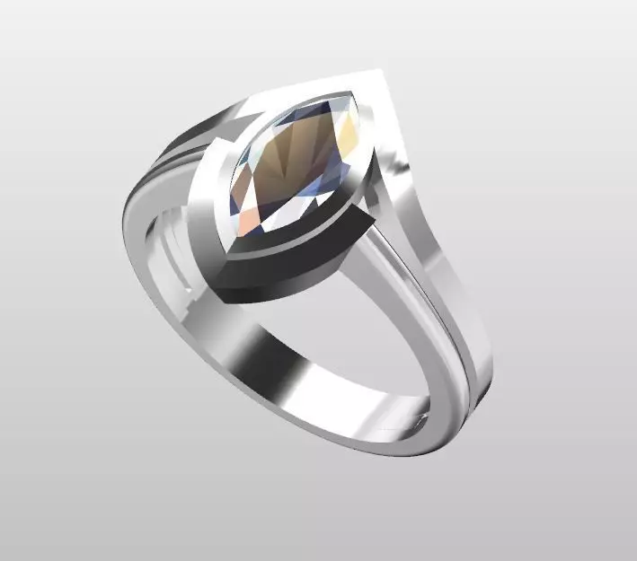 diamond ring 3D print model 3D print model_0