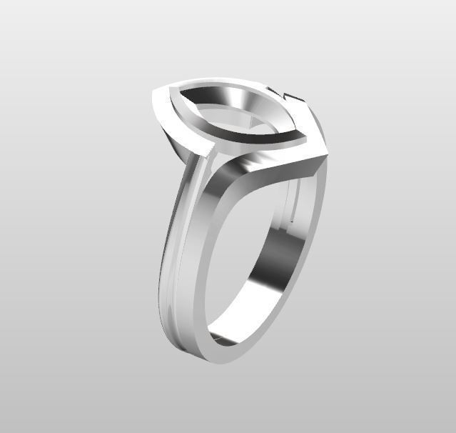 diamond ring 3D print model 3D print model_2