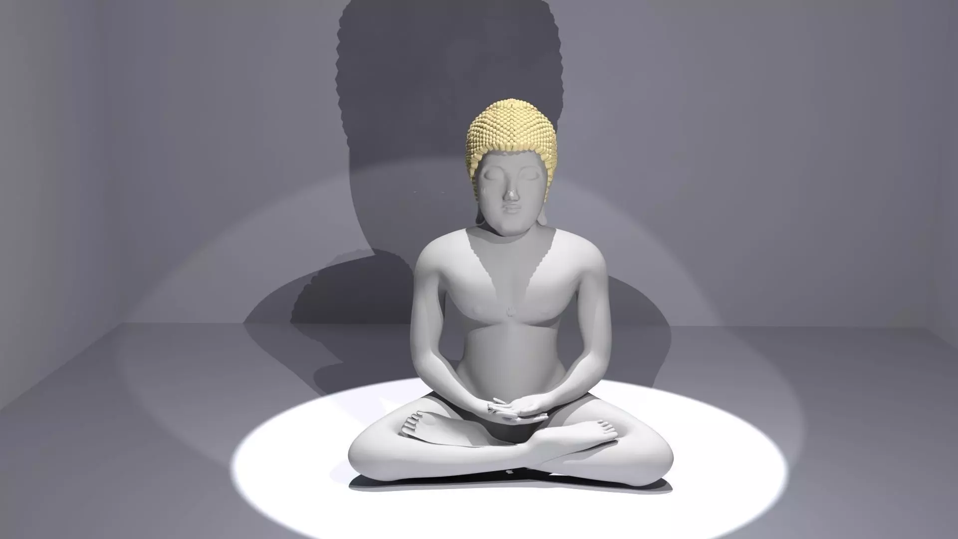 Lord buddha 3D print model_0