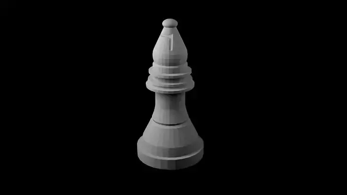 Chess Bishop Free 3D model