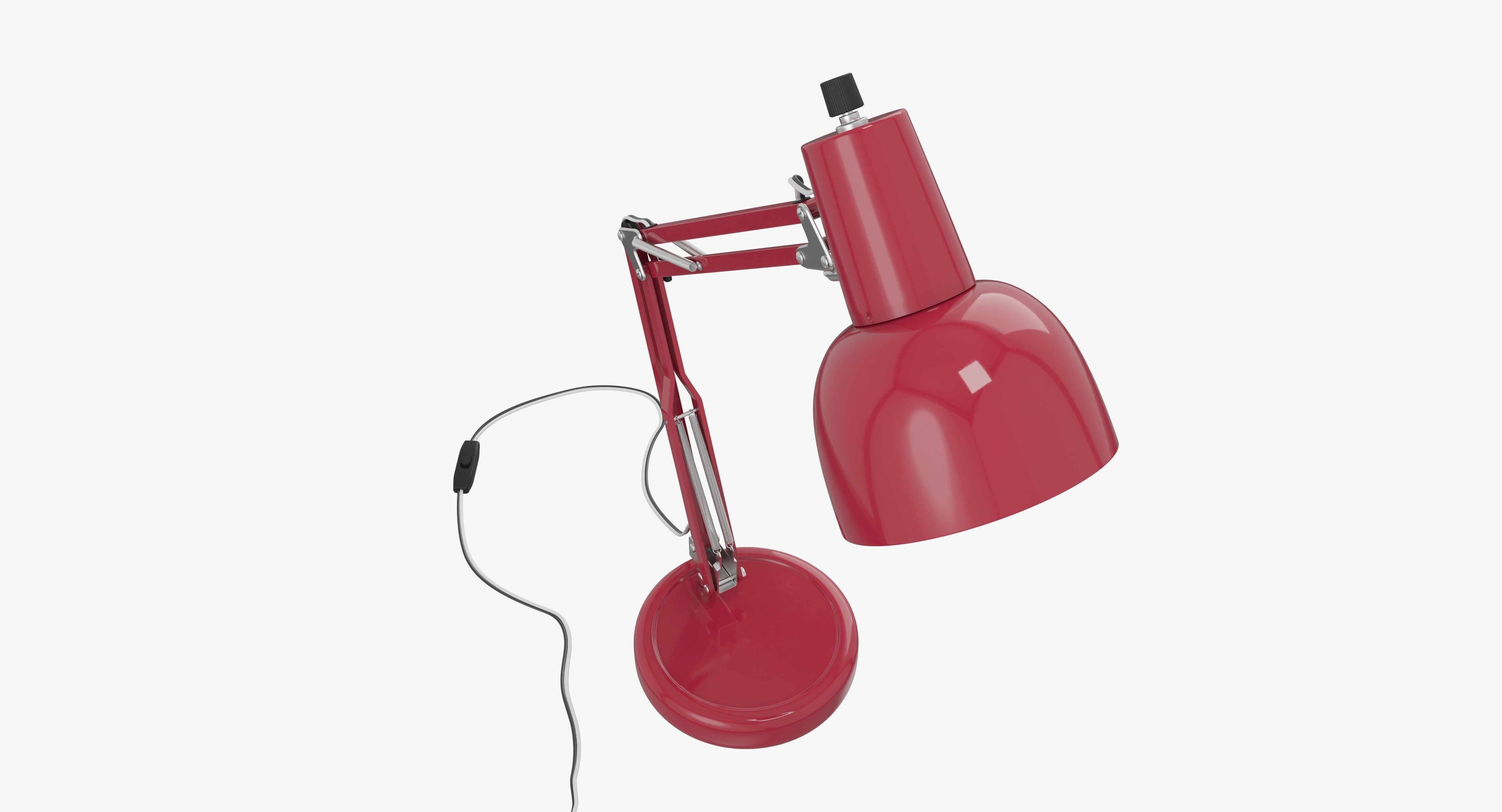 Red Lamp 3D model_3