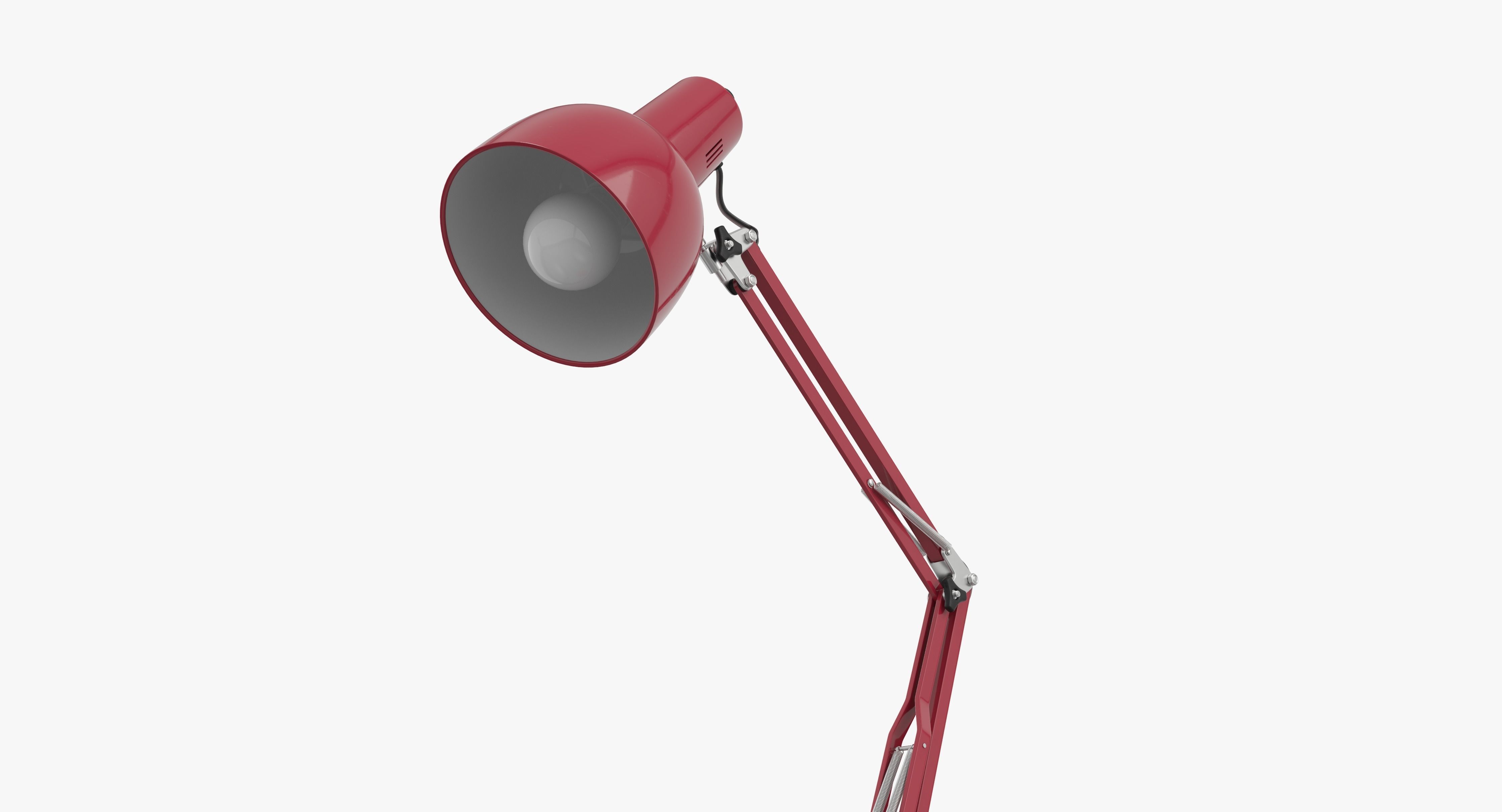 Red Lamp 3D model_7
