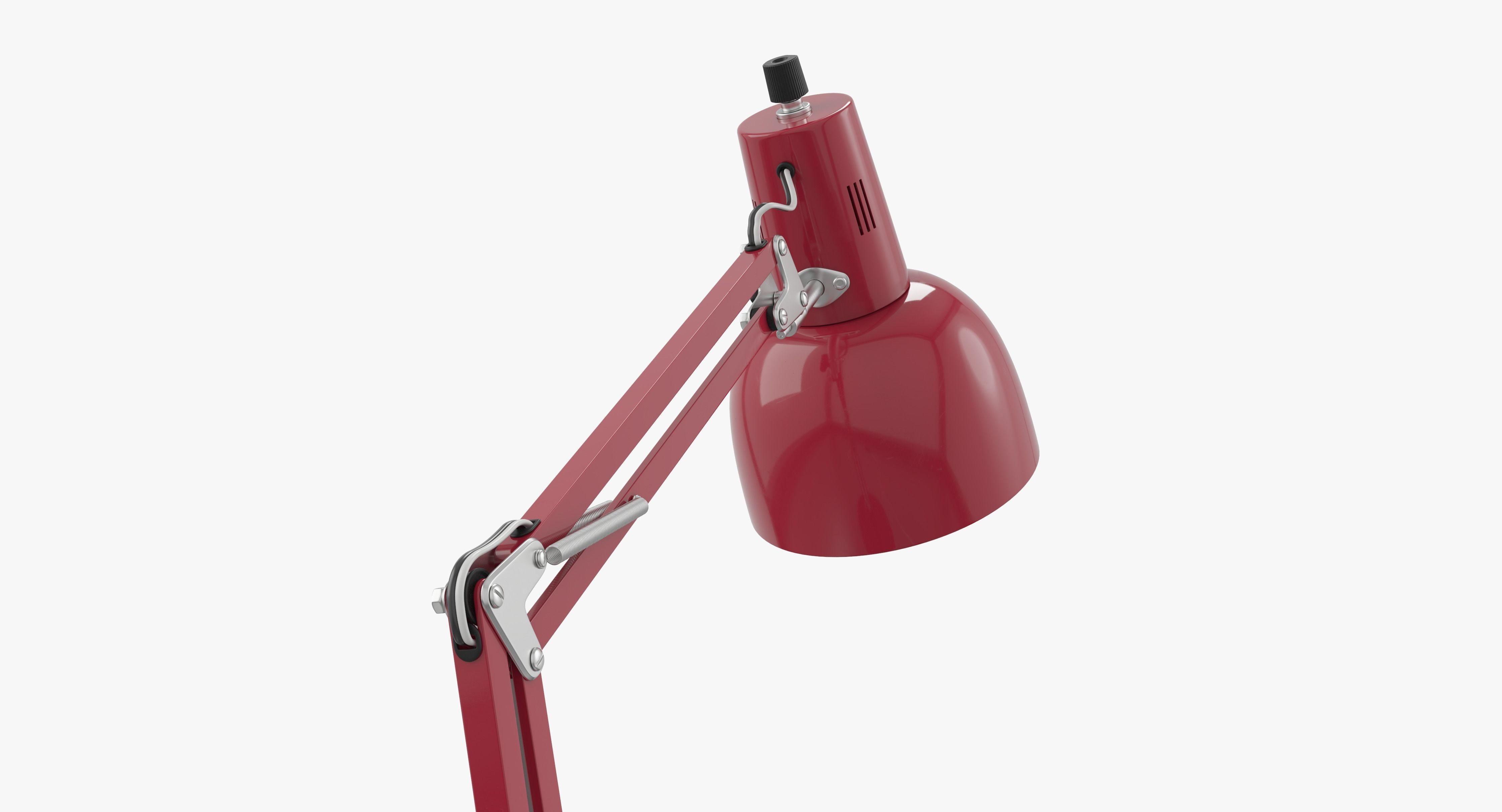 Red Lamp 3D model_2