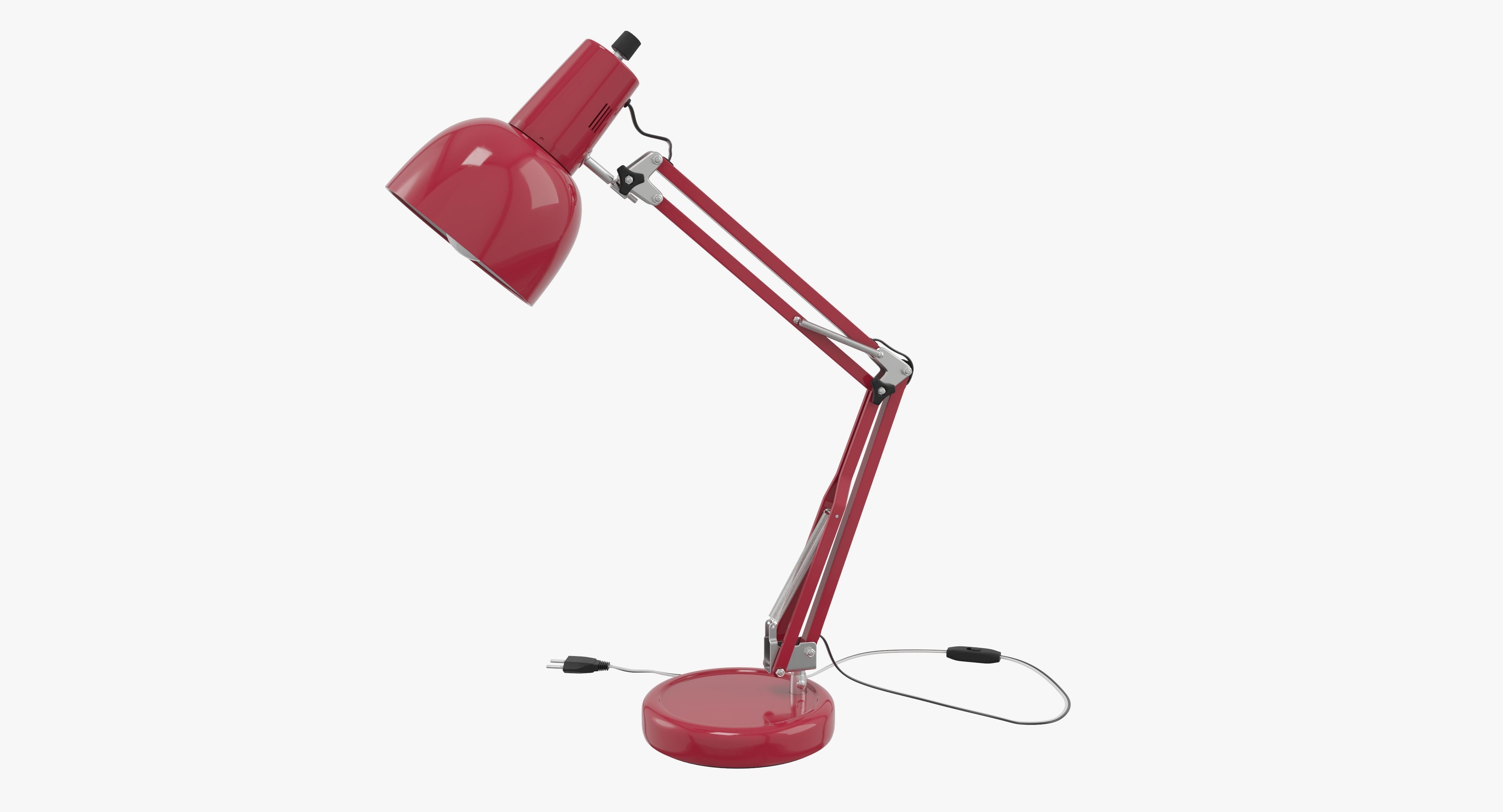 Red Lamp 3D model_5