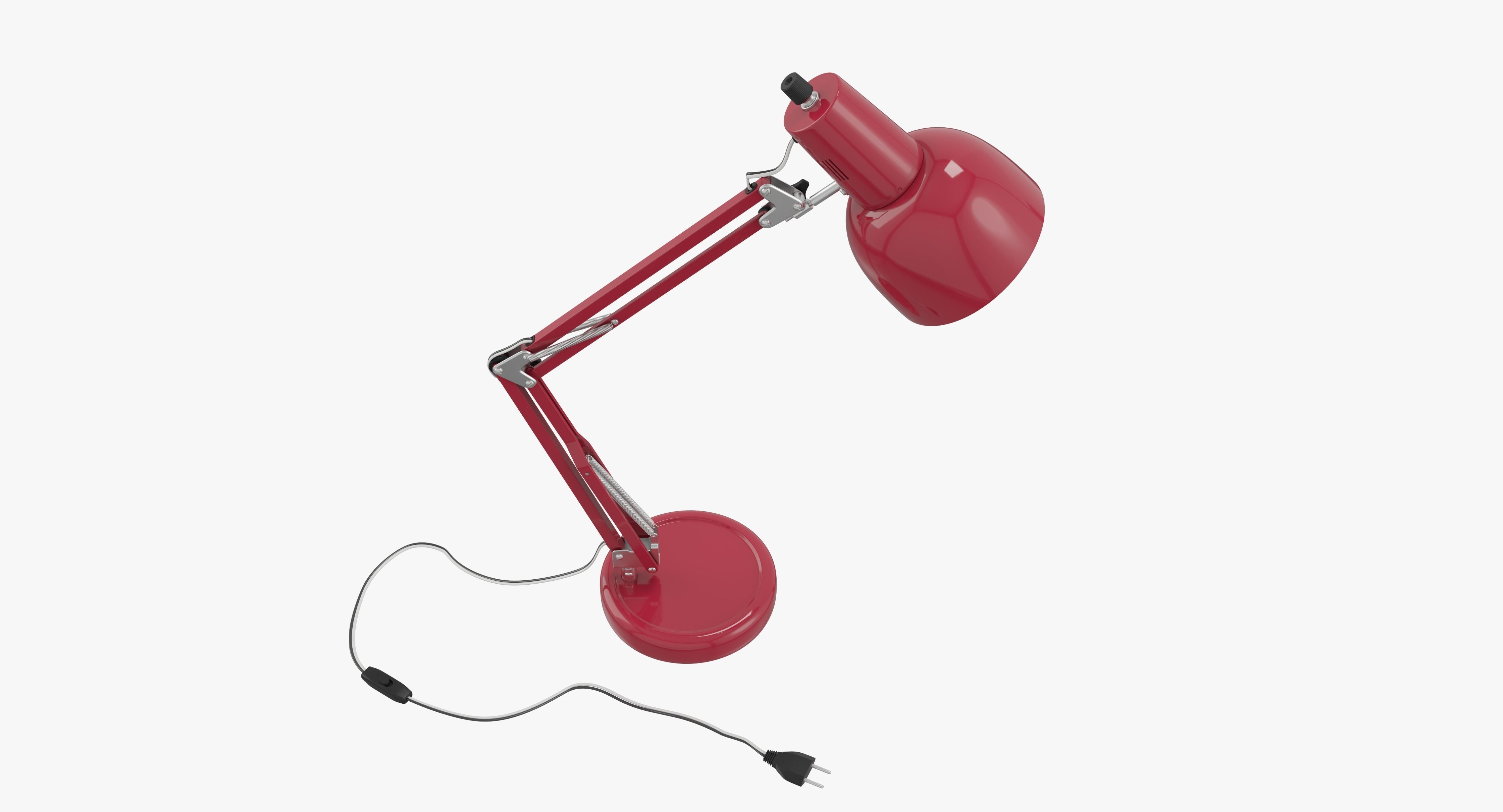 Red Lamp 3D model_1