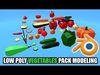 Vegetables game-ready Pack Low-poly 3D model_1