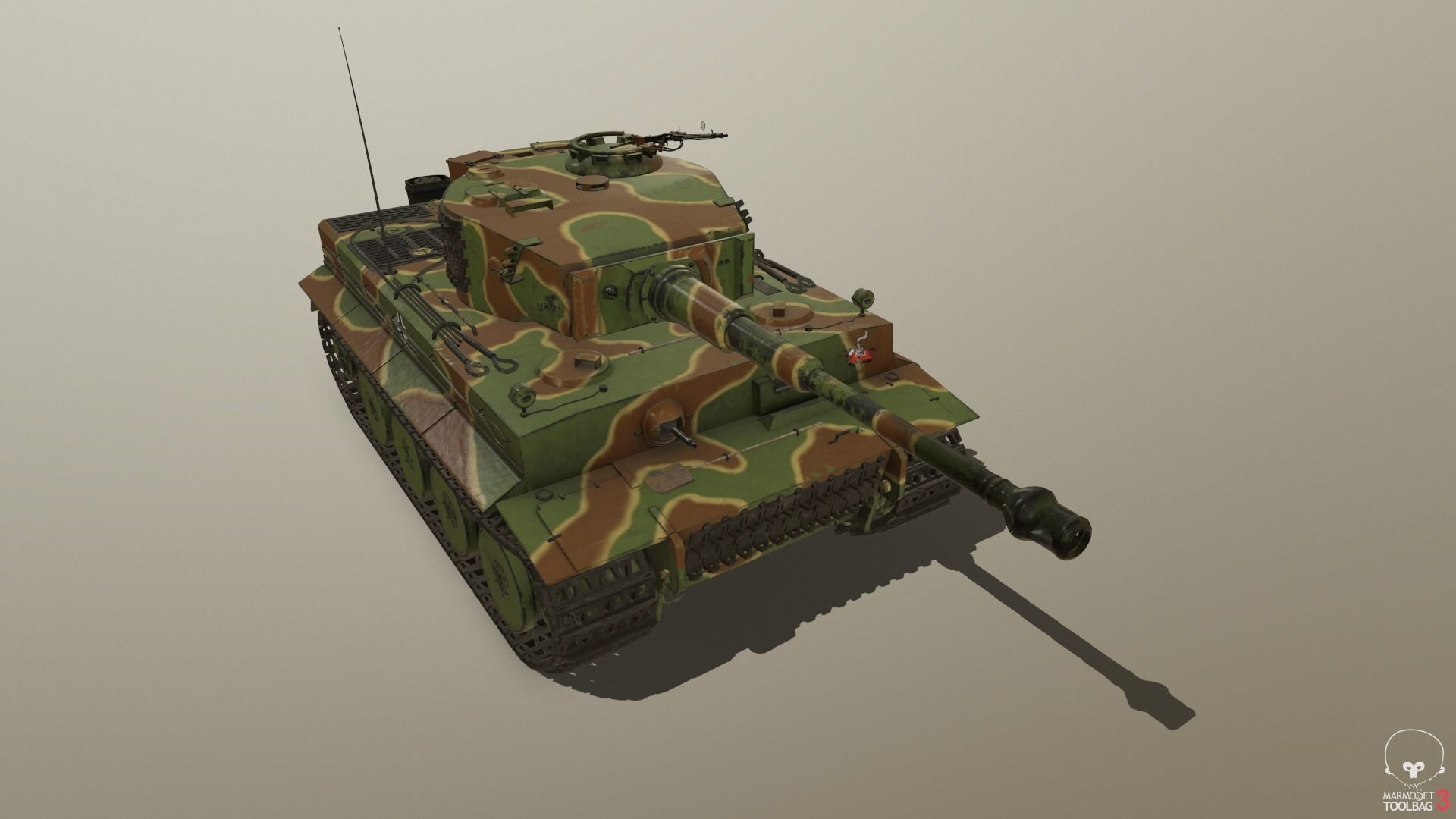 Tiger Tank E 3D model_2