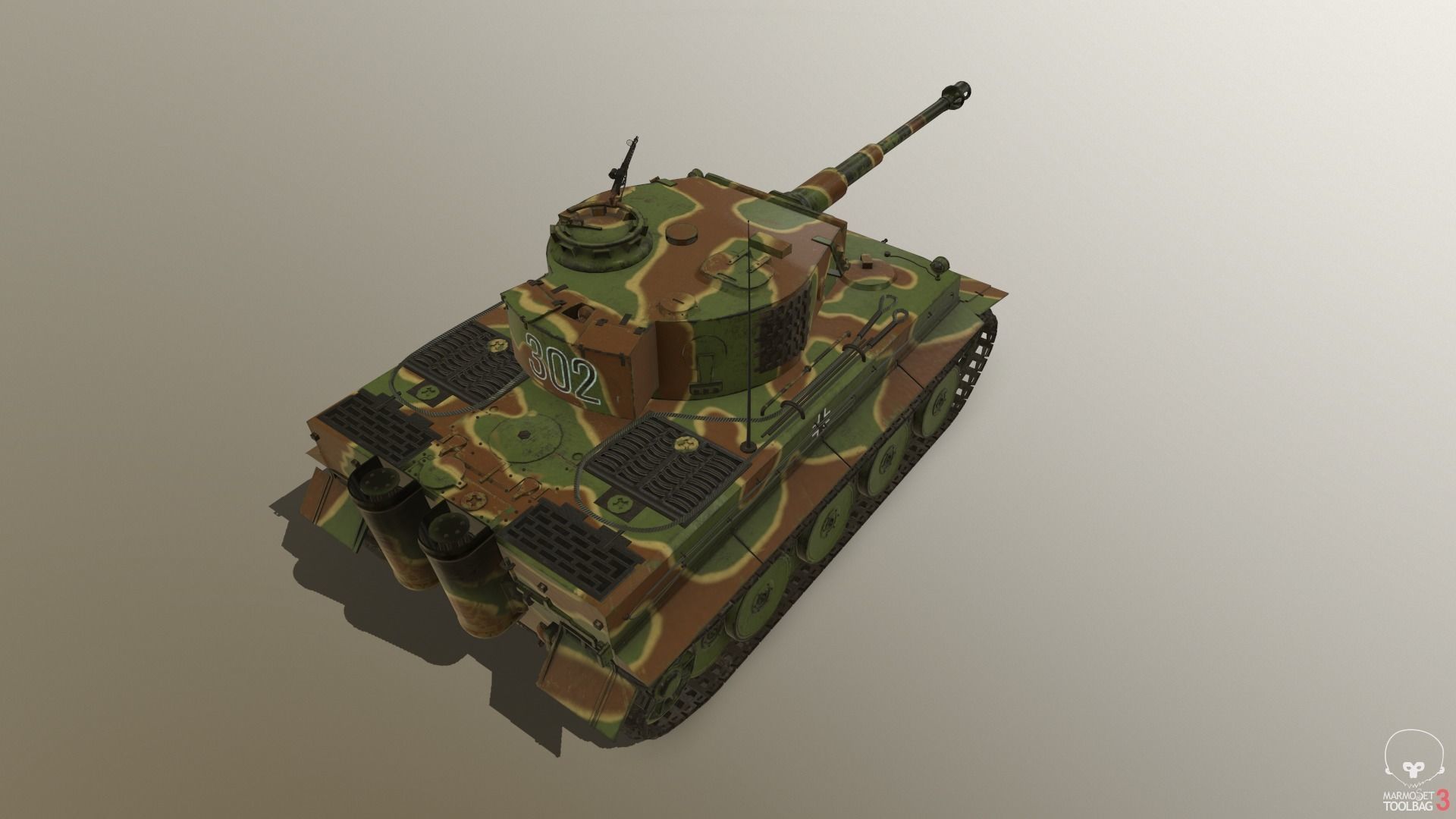 Tiger Tank E 3D model_8