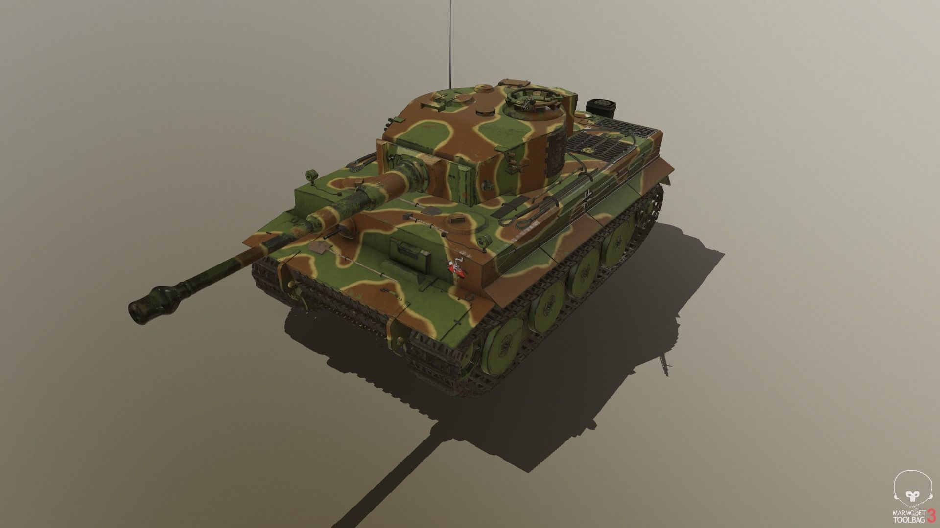 Tiger Tank E 3D model_4