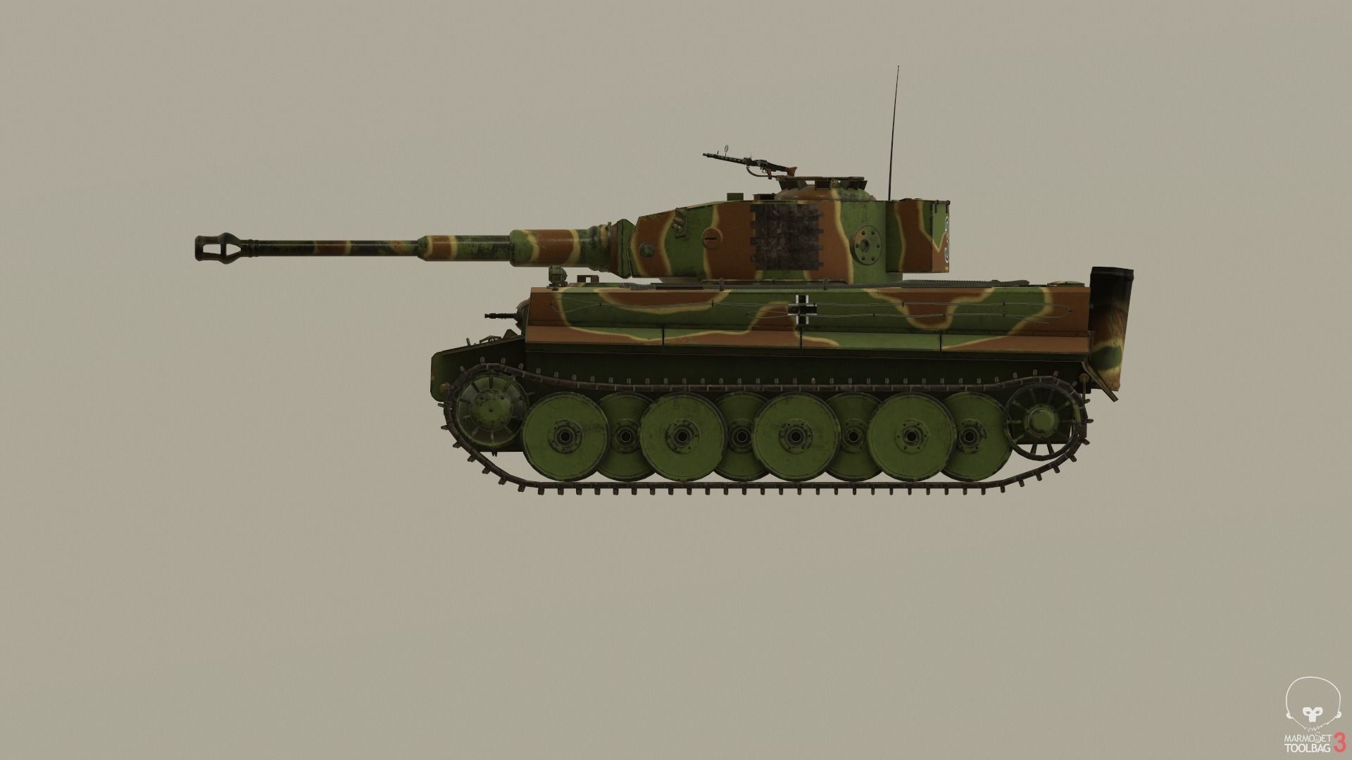 Tiger Tank E 3D model_19