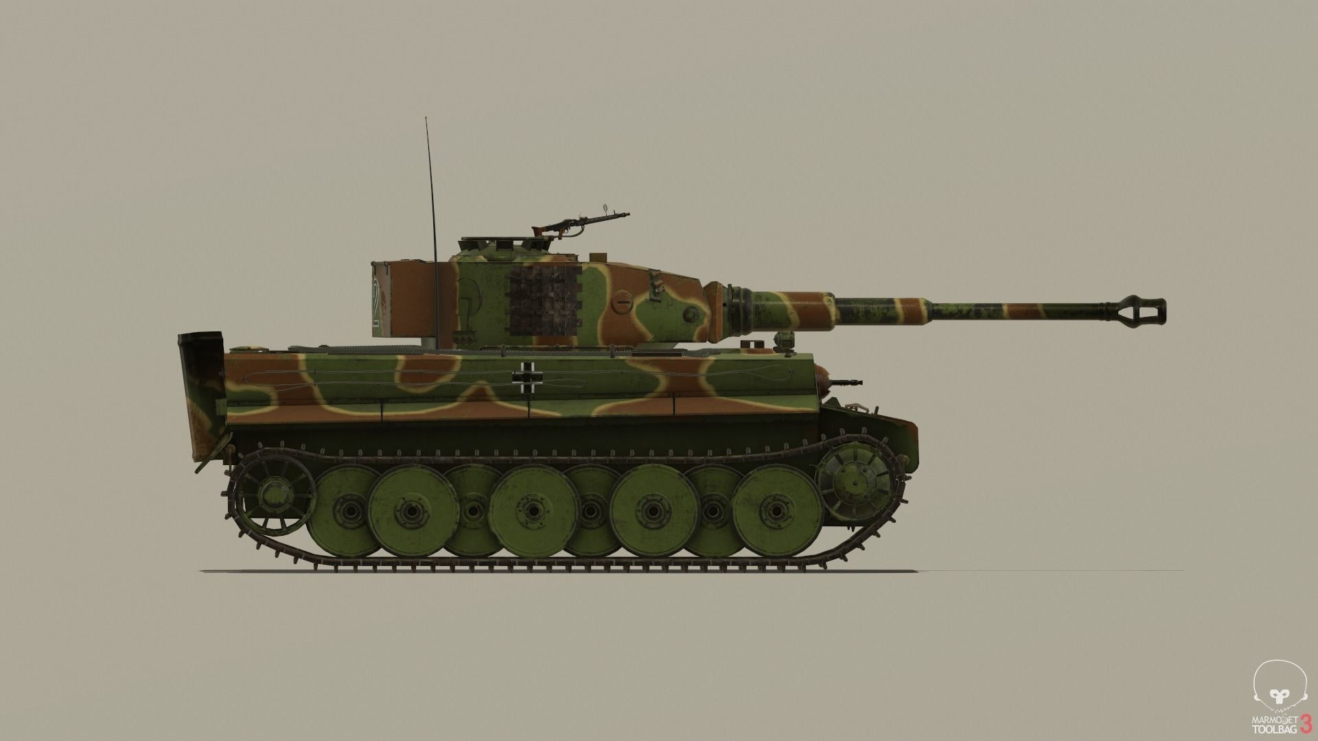 Tiger Tank E 3D model_17