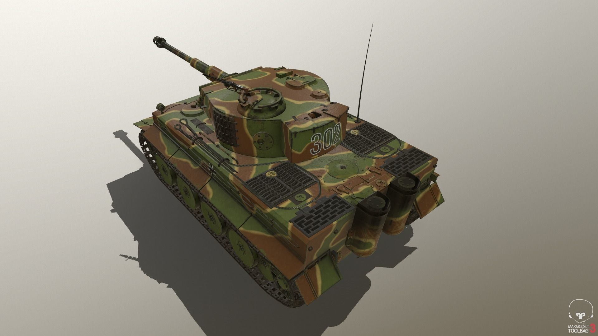 Tiger Tank E 3D model_6