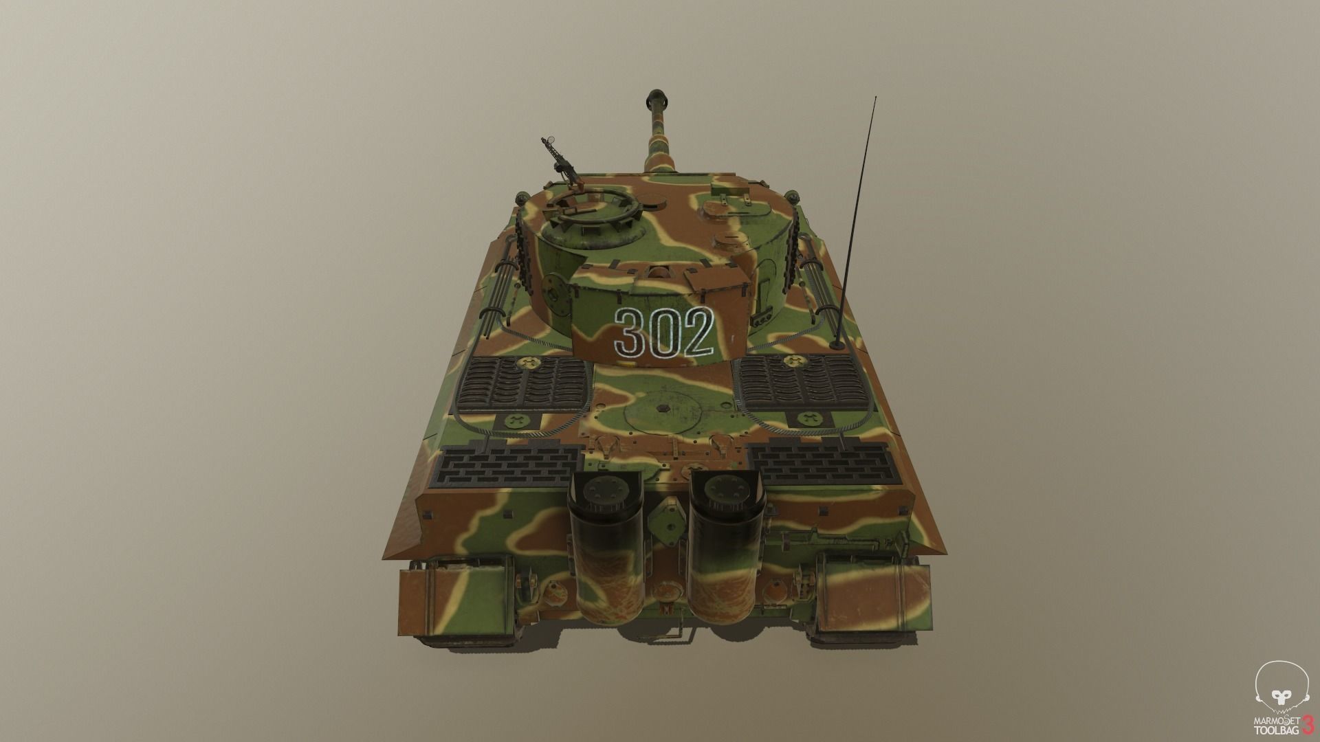 Tiger Tank E 3D model_14