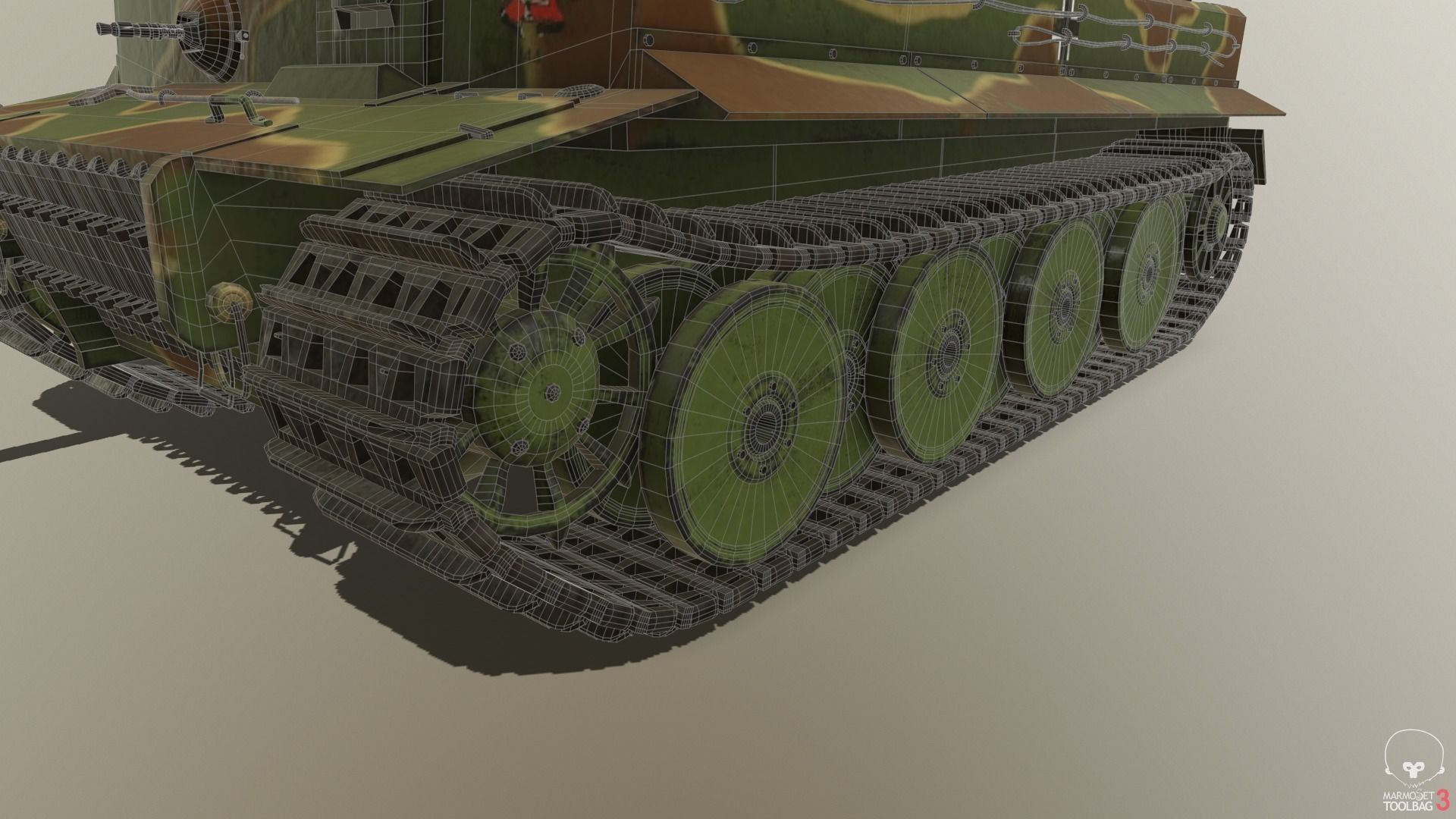 Tiger Tank E 3D model_21