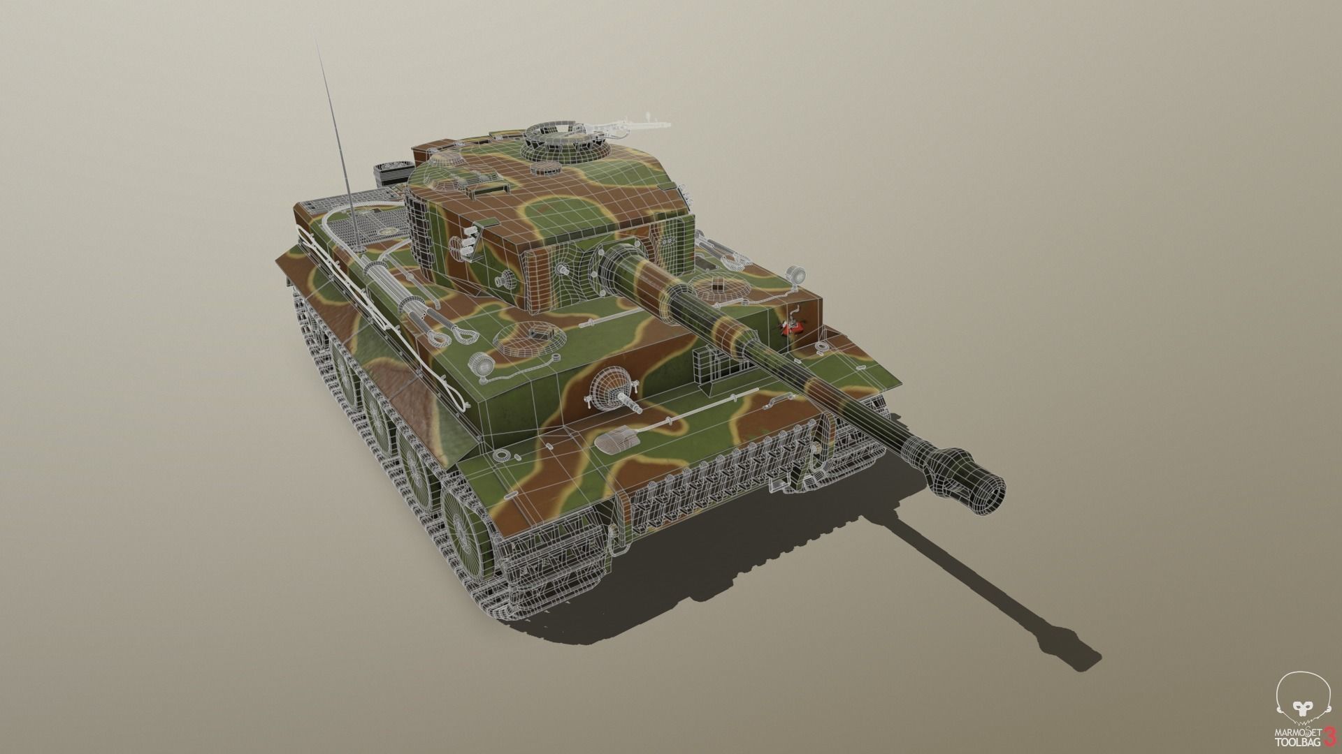Tiger Tank E 3D model_3