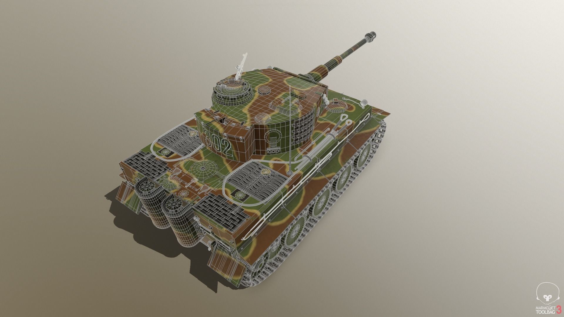 Tiger Tank E 3D model_9