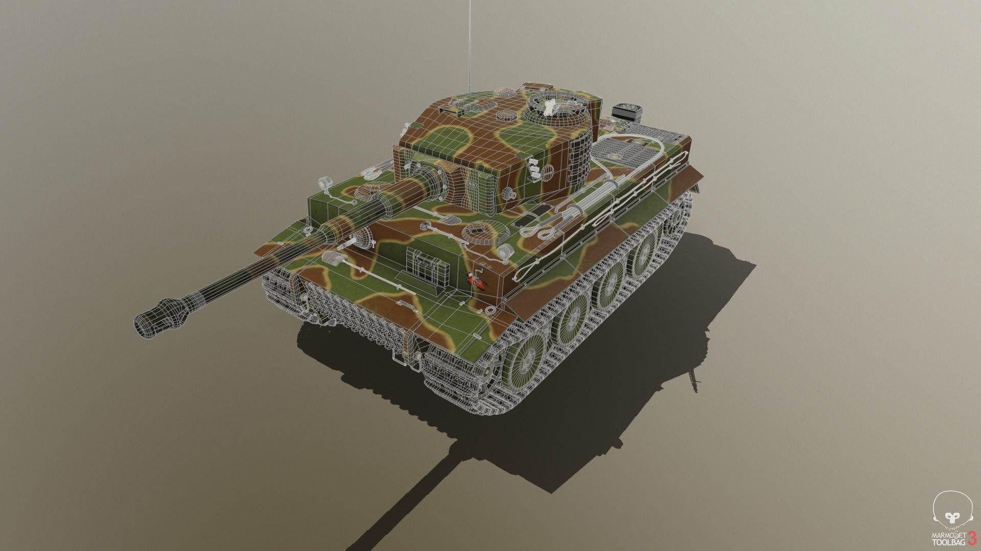 Tiger Tank E 3D model_5