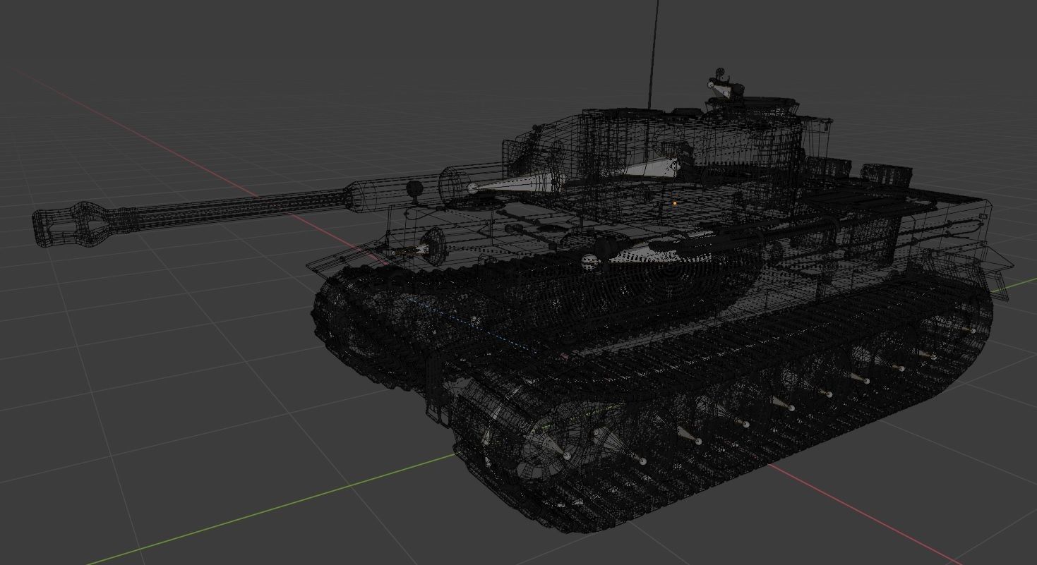 Tiger Tank E 3D model_23