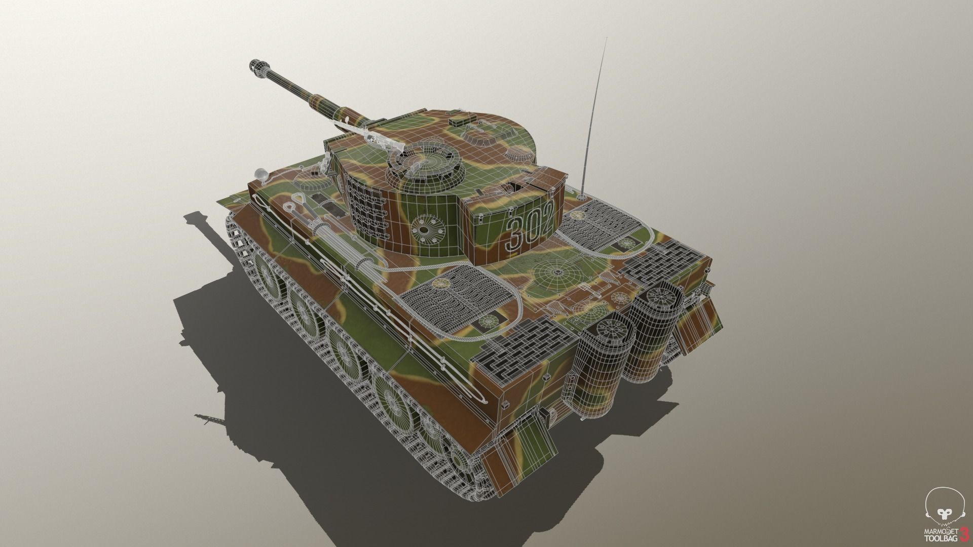 Tiger Tank E 3D model_7