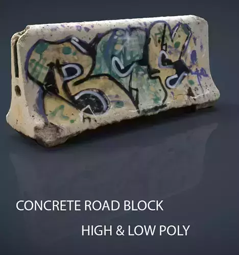 CONCRETE ROAD BLOCK
