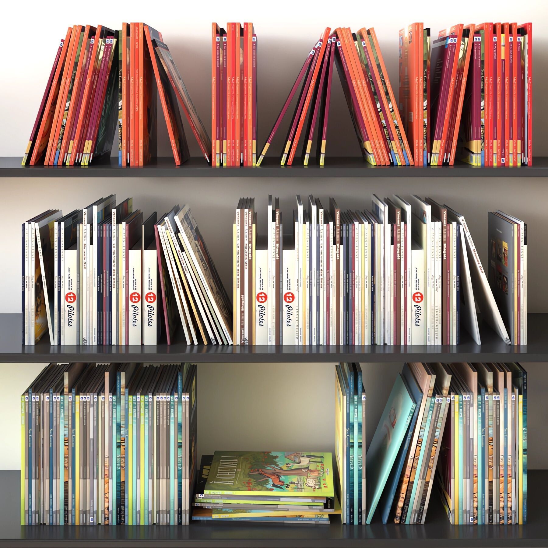 Books Set 02 Comics 3D model_2