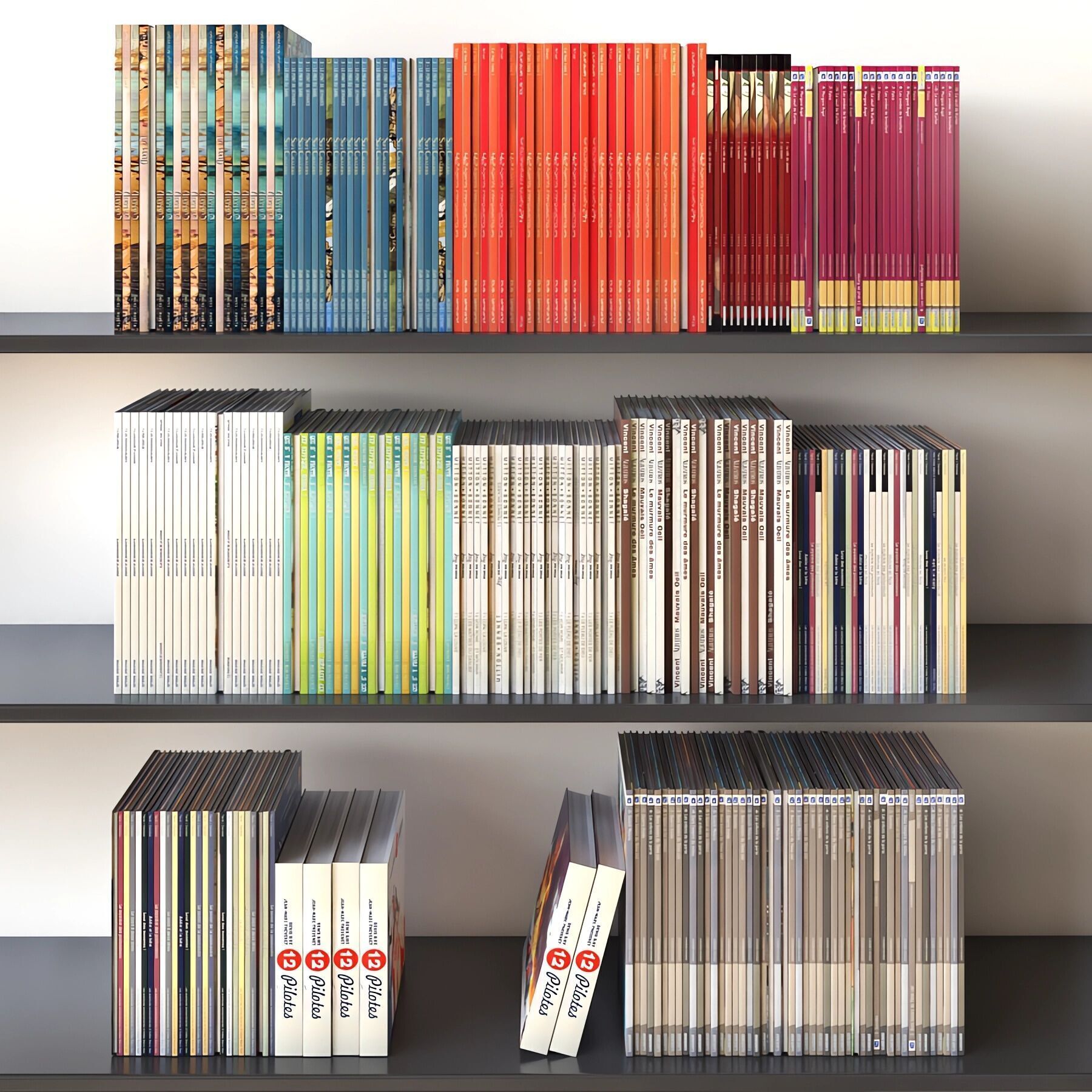 Books Set 02 Comics 3D model_1