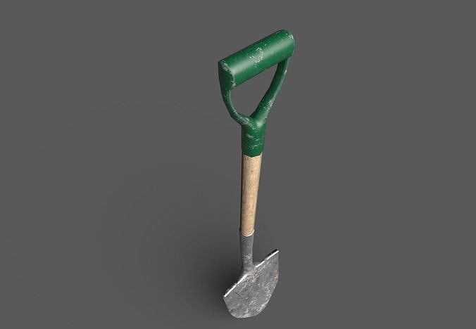 Shovel Low-poly 3D model