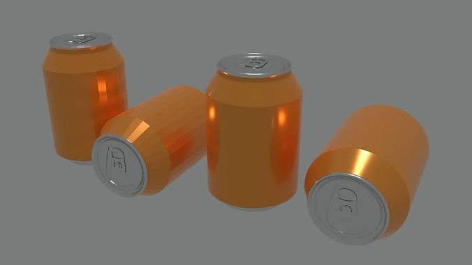 Beverage Can Pop Can 3D Free low-poly 3D model