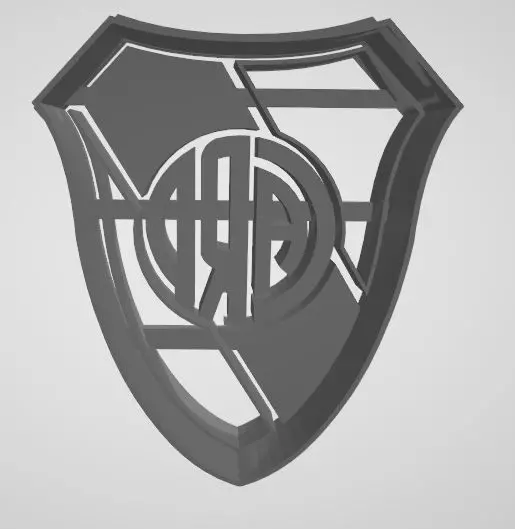 river plate cookie cutter 3D print model_0