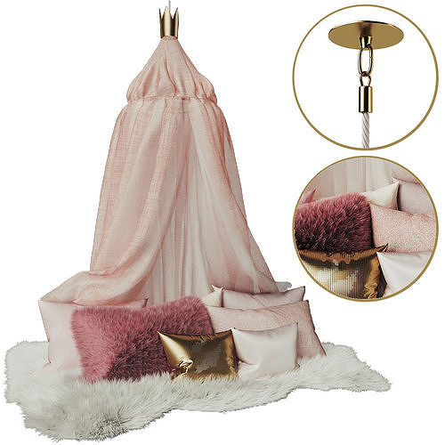 Children tent canopy 3D model