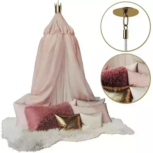 Children tent canopy 3D model