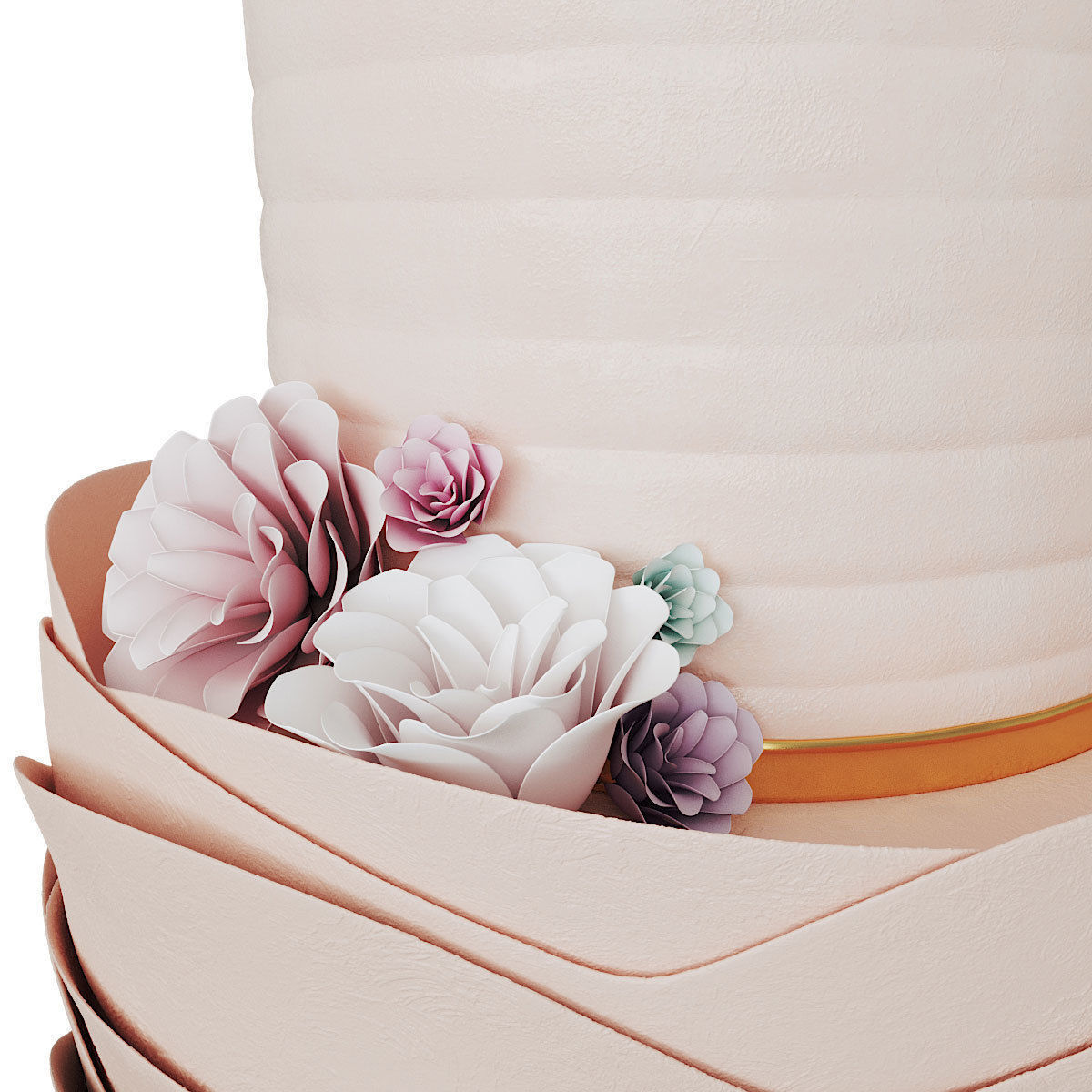 Wedding Cake 3D model_1